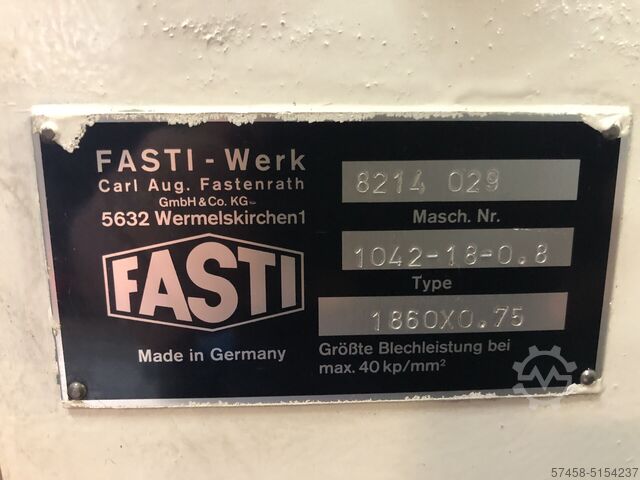 Semiautomatic three-roller calender Fasti 1042-18-0,8