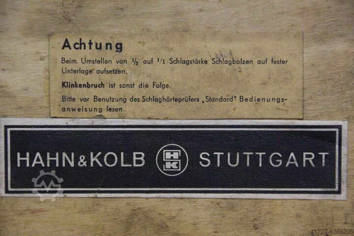 Härteprüfgerät Hahn & Kolb Schlaghärteprüfer