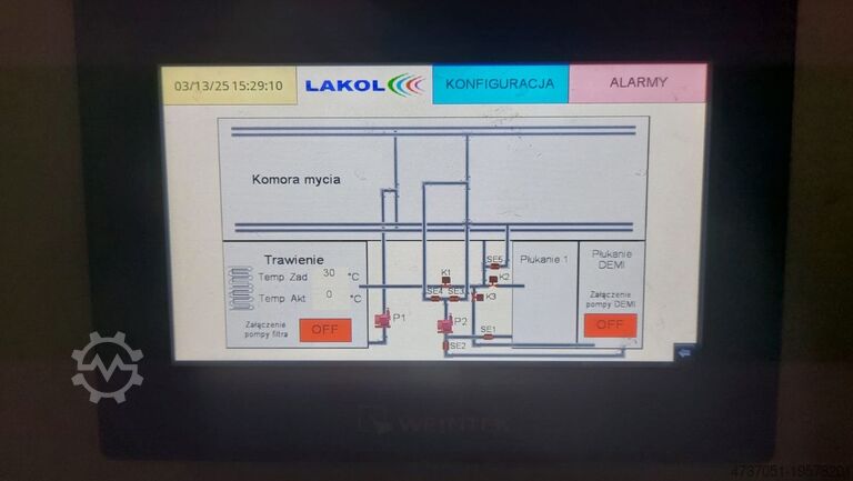 Three-stage spray washer made of PP polypropylene LAKOL Piotr Dudek LAKOL0911
