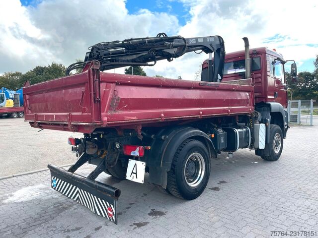 Dreiseitenkipper LKW MAN TGA 18.310/HIAB 111 HIDUO/Funk/Meiller/4x4