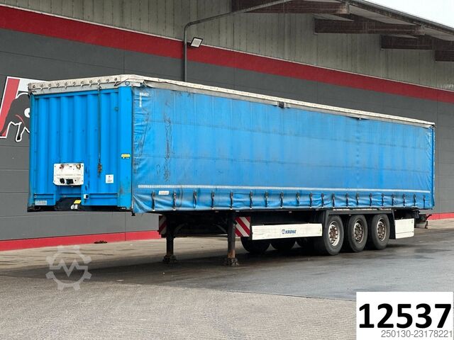 Auflieger mit Pritsche & Plane KRONE SD Curtainsider/EDSCHA/Liftachse/Box