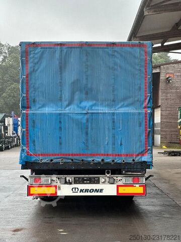 Auflieger mit Pritsche & Plane KRONE SD Curtainsider/EDSCHA/Liftachse/Box