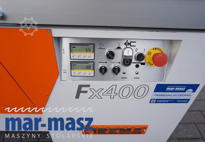 Formatkreissäge REMA Fx400 2osie 6kW / 1300 elektryczna