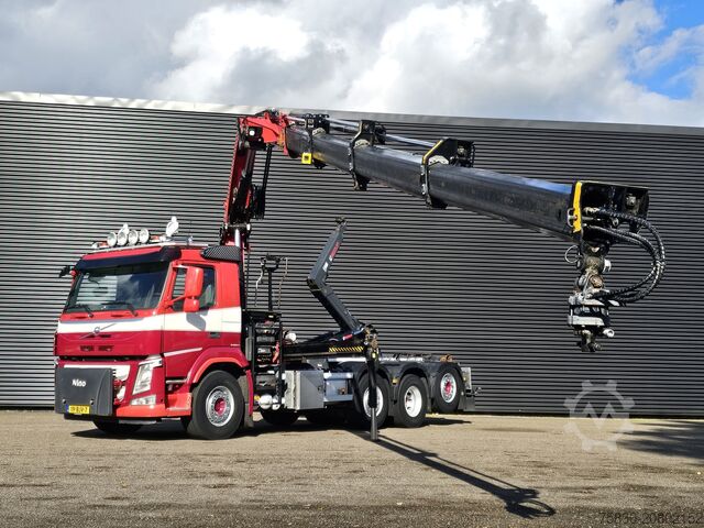 Hook arm system Volvo FM 420 8x2 / HIAB HOOKLIFT + 30 t/m CRANE - KRAN