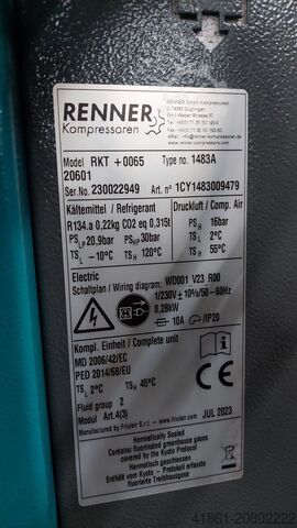 Schraubenkompressor - Kompaktanlage RENNER RSDK-PRO 7,5