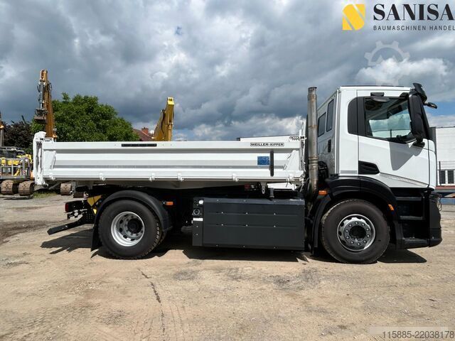 Tipper truck Iveco S-Way 400/Meiler/CNG/Erdgas/Blatt-Luft
