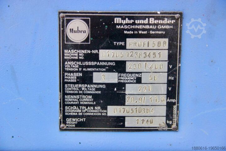 Profile steel shear with punching function Mubea PROFI 500
