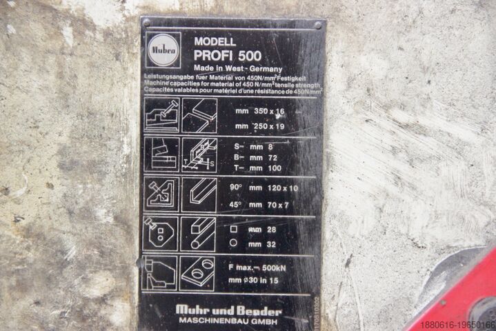 Profile steel shear with punching function Mubea PROFI 500