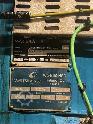 Generator Wärtsilä W18V34SG