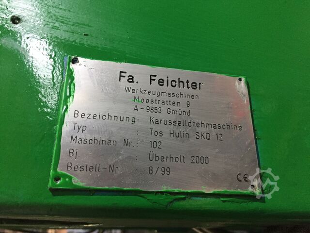 Karusselldrehmaschine TOS Hulin SKQ12
