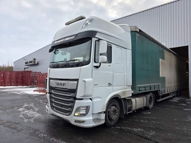 Standard tractor unit DAF XF 480 SSC,Standklima,Intarder mit Krone Gardine
