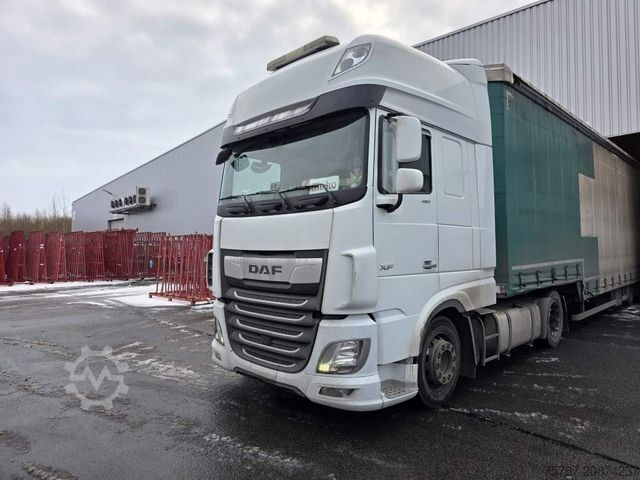 Standard tractor unit DAF XF 480 SSC,Standklima,Intarder mit Krone Gardine