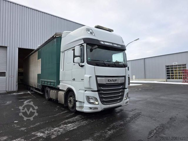 Standard tractor unit DAF XF 480 SSC,Standklima,Intarder mit Krone Gardine