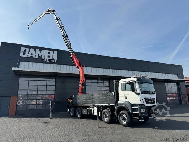 Crane truck MAN TGS 41.500 8x4 Euro 6 Palfinger PK 50002-EH D +...