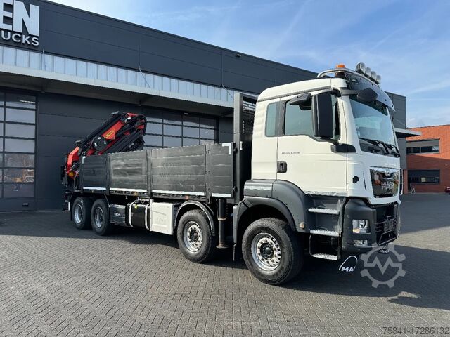 Crane truck MAN TGS 41.500 8x4 Euro 6 Palfinger PK 50002-EH D +...
