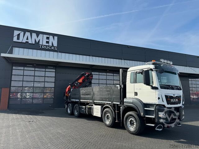 Crane truck MAN TGS 41.500 8x4 Euro 6 Palfinger PK 50002-EH D +...