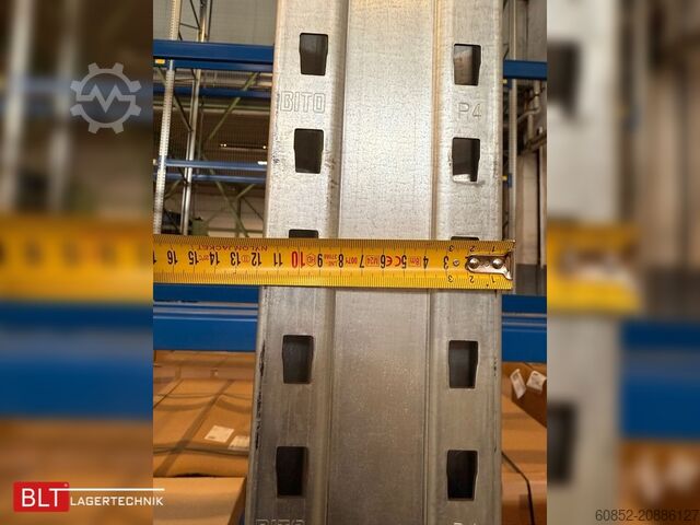 Heavy-duty shelf ca. 14,20 lfm BITO P4 Palettenregale H:680cm, 3000kg Fachlast, Hochregale