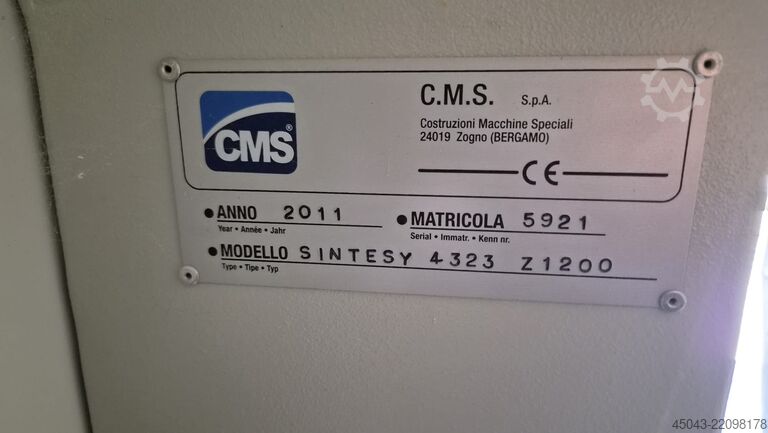 5-axis CNC machining center CMS SINTESY 4323 MPT