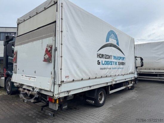 Curtain sider van IVECO EUROCARGO 75E18 PLANE, LADEBORDWAND