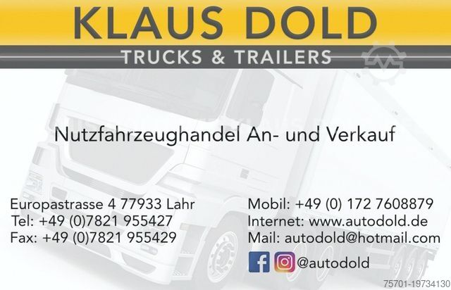 Box trailer SPIER AGL 290 Koffer 45m³ Durchladeeinrichtung LBW