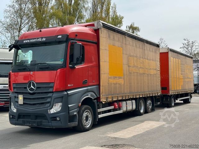 LKW mit Pritsche & Plane MERCEDES-BENZ Actros 2545 Pritche 7,29m Hubdach Stapler