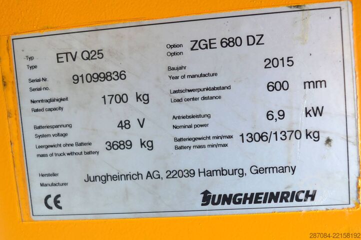 Vierwegestapler Jungheinrich ETV Q25
