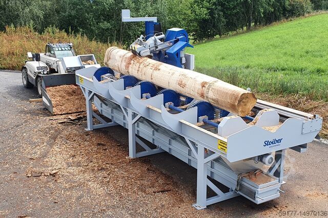 Milling head debarker with root reducer: Stoiber GmbH StoMill 3000