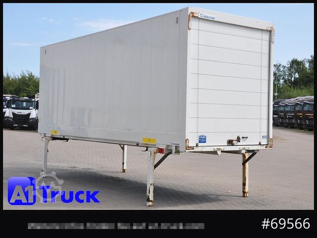 Swap body with box structure KRONE Wechselbrücke BDF 7,45 Koffer, Textil 2750mm innen, 20 x vorhanden