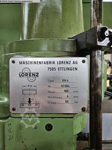 Gear Shaping Machine LORENZ SN 4