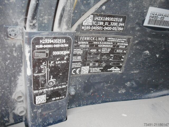 Gabelstapler Linde H40D-02 Zwillingsreifen