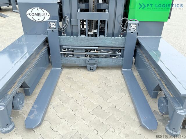 4-way forklift truck Combilift C4000 / GAS / 9300MM / FREE-LIFT / CABIN