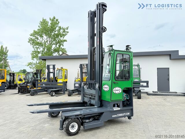4-way forklift truck Combilift C4000 / GAS / 9300MM / FREE-LIFT / CABIN