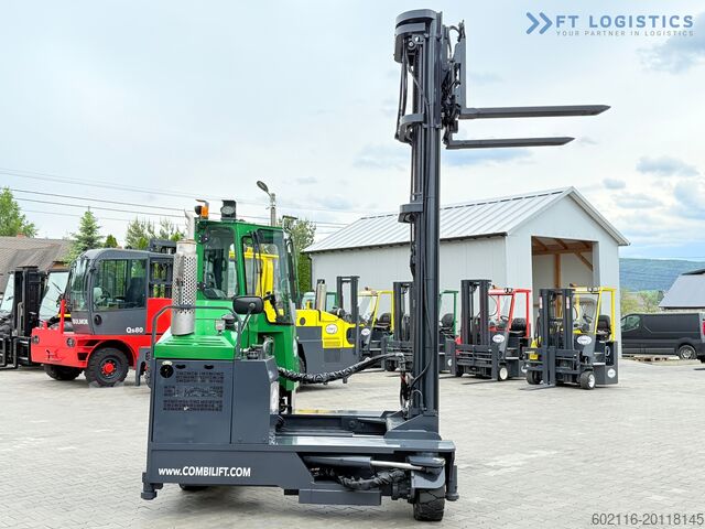 4-way forklift truck Combilift C4000 / GAS / 9300MM / FREE-LIFT / CABIN