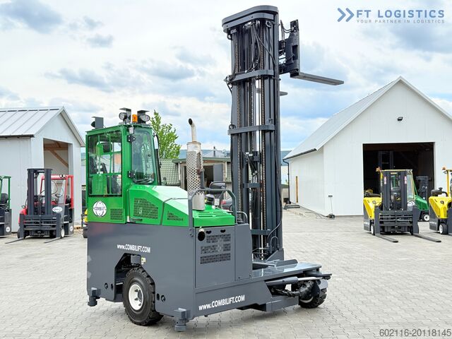 4-way forklift truck Combilift C4000 / GAS / 9300MM / FREE-LIFT / CABIN