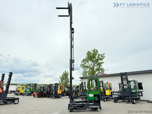 4-way forklift truck Combilift C4000 / GAS / 9300MM / FREE-LIFT / CABIN