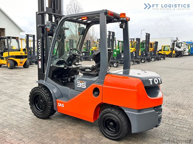 4-wheel forklift Toyota 52-8FDJF35 / DIESEL / 2016 / 2096 HOURS