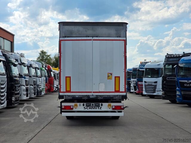 Auflieger mit Pritsche & Plane SCHMITZ CARGOBULL SCB*S3 * PR.+PL. * PLANE UNBESCHRIFTET *