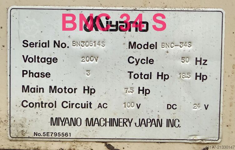 CNC Drehmaschine Drehautomat Drehbank Miyano Citizen ( kein Traub Okuma DMG ) BNC 34-S Gegenspindel + JNC 45-T 2. Rev