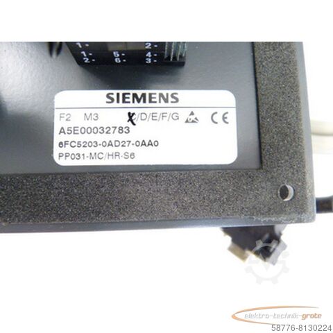 Component Siemens 6FC5203-0AD27-0AA0 Steuertafel - ! -