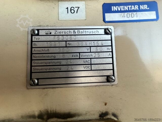 FLAT GRINDING MACHINE Ziersch & Baltrusch FS350/36AH 154