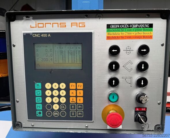 Schwenkbiegemaschine JORNS Line 6100 x 2,0 mm CNC