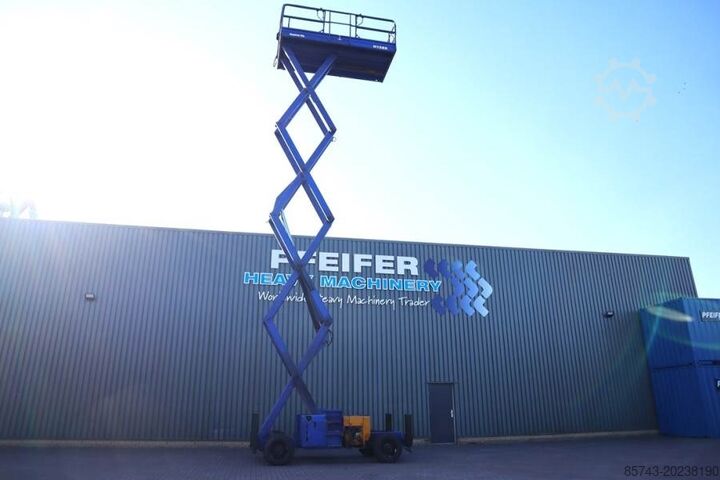 Scissor lift Haulotte H15SX New Tyres, Diesel, 4x4 Drive, 15 Working Hei