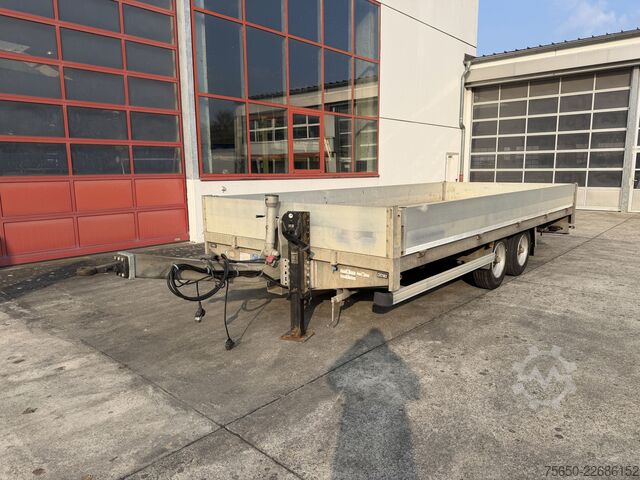 Low loader trailer Humbaur B6AG  Tandempritsche- Tieflader