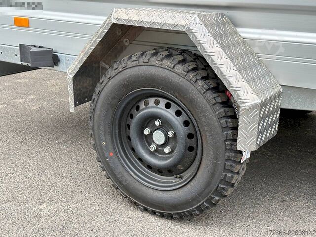 Box trailer Humbaur HA 132513 KV OFFROAD 251X131X40CM 1300KG TIEFLADER | BUGKLAPPE