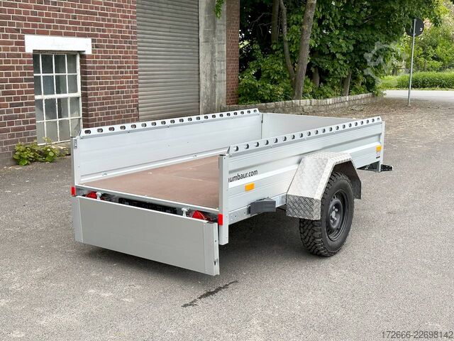 Box trailer Humbaur HA 132513 KV OFFROAD 251X131X40CM 1300KG TIEFLADER | BUGKLAPPE