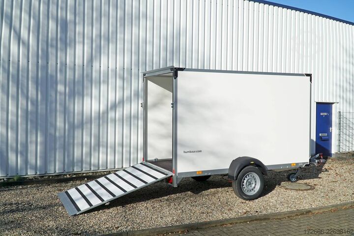 Box trailer Humbaur HK 133015-18P | RAMPE 304X151X180CM 1300KG KOFFERANHÄNGER