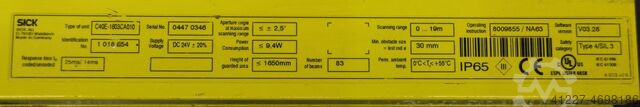 Light barrier 1650 mm SICK C4000