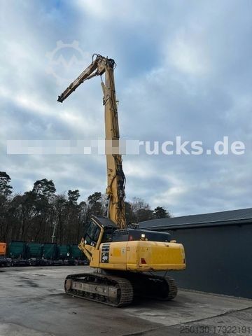 Chain excavator KOMATSU PC490 Longfront Abbruchbagger Kettenbagger