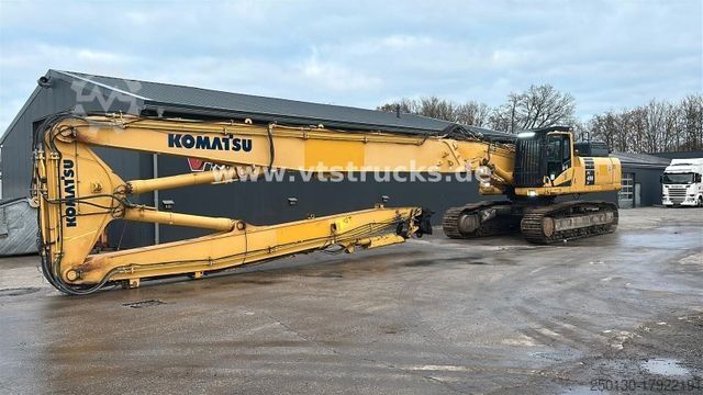 Chain excavator KOMATSU PC490 Longfront Abbruchbagger Kettenbagger