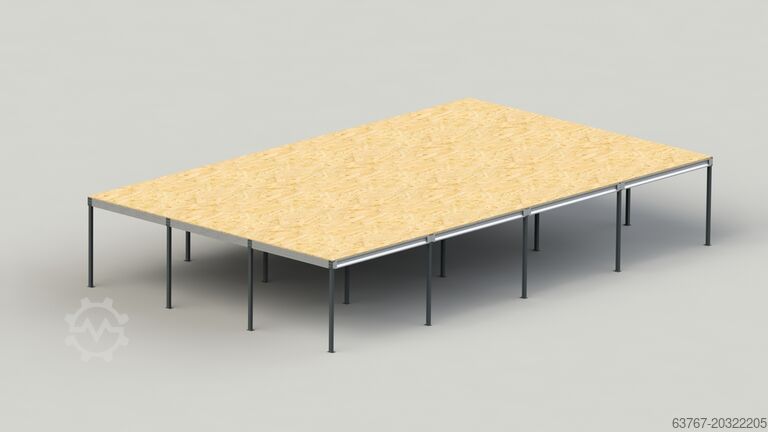 Lagerbühne | Stahlbühne | Mezzanine 320 m², Traglast: 250 kg/m² | 4,0 x 5,0 m | Lichte Höhe: 3,0 m